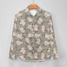 Load image into Gallery viewer, Flower Garden Bichon Frise Women's Shirt-Apparel-Apparel,Bichon Frise,Dog Mom Gifts,Shirt-26