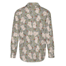Load image into Gallery viewer, Flower Garden Bichon Frise Women's Shirt-Apparel-Apparel,Bichon Frise,Dog Mom Gifts,Shirt-21