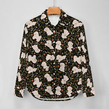Load image into Gallery viewer, Flower Garden Bichon Frise Women's Shirt-Apparel-Apparel,Bichon Frise,Dog Mom Gifts,Shirt-28