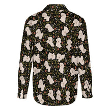 Load image into Gallery viewer, Flower Garden Bichon Frise Women's Shirt-Apparel-Apparel,Bichon Frise,Dog Mom Gifts,Shirt-25