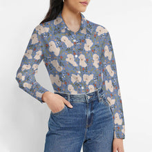 Load image into Gallery viewer, Flower Garden Bichon Frise Women's Shirt-Apparel-Apparel,Bichon Frise,Dog Mom Gifts,Shirt-6