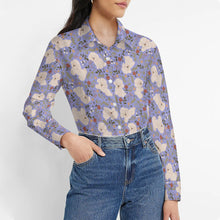 Load image into Gallery viewer, Flower Garden Bichon Frise Women's Shirt-Apparel-Apparel,Bichon Frise,Dog Mom Gifts,Shirt-16