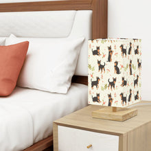 Load image into Gallery viewer, Flower Garden Black and Tan Chihuahua Desktop Table Lamp-Desk Lamps-Chihuahua,Christmas,Dog Dad Gifts,Dog Mom Gifts,Home Decor,Lamp-4