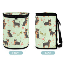 Load image into Gallery viewer, Flower Garden Black and Tan Chihuahuas Multipurpose Car Storage Bag - 4 Colors-Car Accessories-Bags, Car Accessories, Chihuahua-12