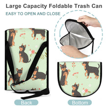 Load image into Gallery viewer, Flower Garden Black and Tan Chihuahuas Multipurpose Car Storage Bag - 4 Colors-Car Accessories-Bags, Car Accessories, Chihuahua-3