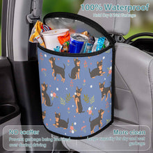 Load image into Gallery viewer, Flower Garden Black and Tan Chihuahuas Multipurpose Car Storage Bag - 4 Colors-Car Accessories-Bags, Car Accessories, Chihuahua-16