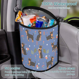 Flower Garden Black and Tan Chihuahuas Multipurpose Car Storage Bag - 4 Colors-Car Accessories-Bags, Car Accessories, Chihuahua-16