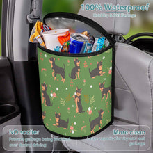 Load image into Gallery viewer, Flower Garden Black and Tan Chihuahuas Multipurpose Car Storage Bag - 4 Colors-Car Accessories-Bags, Car Accessories, Chihuahua-18