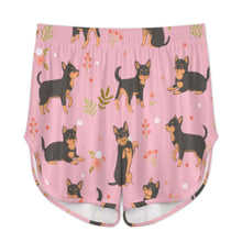 Load image into Gallery viewer, Flower Garden Black Chihuahuas Women's Cami and Shorts Pajama Set-12