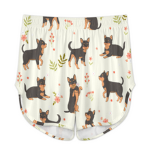 Load image into Gallery viewer, Flower Garden Black Chihuahuas Women's Cami and Shorts Pajama Set-16