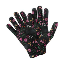 Load image into Gallery viewer, Flower Garden Black Dachshund Touch Screen Gloves-Accessories-Accessories, Dachshund, Dog Dad Gifts, Dog Mom Gifts, Gloves-Black-5