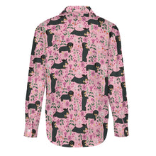 Load image into Gallery viewer, Flower Garden Black Dachshund Women&#39;s Shirt-Apparel-Apparel,Dachshund,Dog Mom Gifts,Shirt-12
