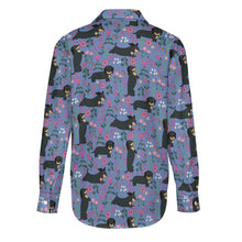 Load image into Gallery viewer, Flower Garden Black Dachshund Women&#39;s Shirt-Apparel-Apparel,Dachshund,Dog Mom Gifts,Shirt-15