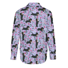 Load image into Gallery viewer, Flower Garden Black Dachshund Women&#39;s Shirt-Apparel-Apparel,Dachshund,Dog Mom Gifts,Shirt-21