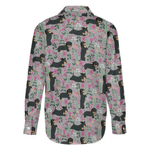 Load image into Gallery viewer, Flower Garden Black Dachshund Women&#39;s Shirt-Apparel-Apparel,Dachshund,Dog Mom Gifts,Shirt-24