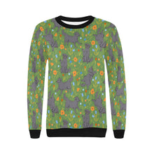 Load image into Gallery viewer, Flower Garden Black Labs Women&#39;s Sweatshirt - 5 Colors-Apparel-Apparel, Black Labrador, Labrador, Shirt, Sweatshirt, T Shirt-11