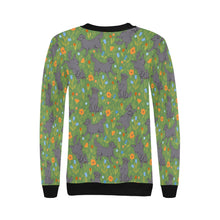 Load image into Gallery viewer, Flower Garden Black Labs Women&#39;s Sweatshirt - 5 Colors-Apparel-Apparel, Black Labrador, Labrador, Shirt, Sweatshirt, T Shirt-12