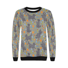Load image into Gallery viewer, Flower Garden Black Labs Women&#39;s Sweatshirt - 5 Colors-Apparel-Apparel, Black Labrador, Labrador, Shirt, Sweatshirt, T Shirt-15