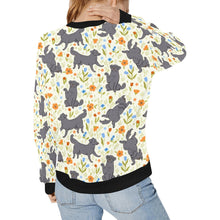 Load image into Gallery viewer, Flower Garden Black Labs Women&#39;s Sweatshirt - 5 Colors-Apparel-Apparel, Black Labrador, Labrador, Shirt, Sweatshirt, T Shirt-17