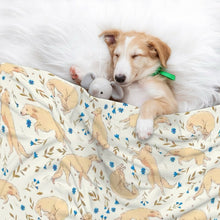 Load image into Gallery viewer, Flower Garden Borzoi Blanket for Dog-Pet Furniture-Blankets,Borzoi,Home Decor-1