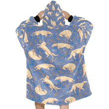 Load image into Gallery viewer, Flower Garden Borzoi Blanket Hoodie-Blanket-Apparel, Blanket Hoodie, Blankets, Borzoi, Dog Mom Gifts-27