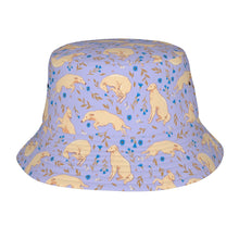 Load image into Gallery viewer, Flower Garden Borzoi Husky Bucket Hat-Hats &amp; Caps-Accessories,Borzoi,Dog Dad Gifts,Dog Mom Gifts,Hats-Lavender Purple-One Size-25