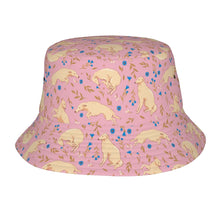 Load image into Gallery viewer, Flower Garden Borzoi Husky Bucket Hat-Hats &amp; Caps-Accessories,Borzoi,Dog Dad Gifts,Dog Mom Gifts,Hats-Light Pink-One Size-33