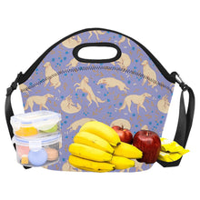 Load image into Gallery viewer, Flower Garden Borzoi Neoprene Lunch Bag-33