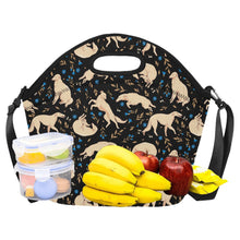 Load image into Gallery viewer, Flower Garden Borzoi Neoprene Lunch Bag-Accessories-Accessories, Bags, Dog Mom Gifts, Lunch Bags-25