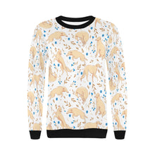 Load image into Gallery viewer, Flower Garden Borzoi Sweatshirt for Women-8