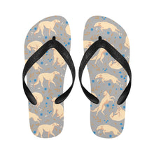 Load image into Gallery viewer, Flower Garden Borzoi Unisex Slippers-Footwear-Accessories, Borzoi, Dog Mom Gifts, Slippers-2