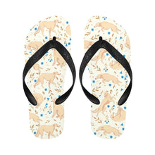 Load image into Gallery viewer, Flower Garden Borzoi Unisex Slippers-Footwear-Accessories, Borzoi, Dog Mom Gifts, Slippers-3