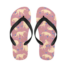 Load image into Gallery viewer, Flower Garden Borzoi Unisex Slippers-Footwear-Accessories, Borzoi, Dog Mom Gifts, Slippers-5