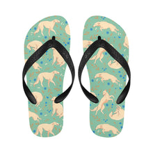 Load image into Gallery viewer, Flower Garden Borzoi Unisex Slippers-Footwear-Accessories, Borzoi, Dog Mom Gifts, Slippers-8