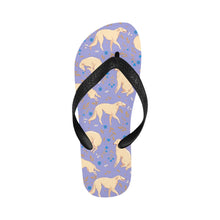 Load image into Gallery viewer, Flower Garden Borzoi Unisex Slippers-Footwear-Accessories, Borzoi, Dog Mom Gifts, Slippers-Lavender Purple-S-10