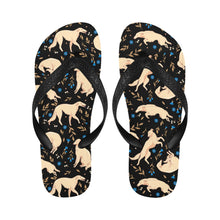 Load image into Gallery viewer, Flower Garden Borzoi Unisex Slippers-Footwear-Accessories, Borzoi, Dog Mom Gifts, Slippers-1