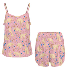 Load image into Gallery viewer, Flower Garden Borzoi Women's Cami and Shorts Pajama Set-14