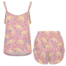 Load image into Gallery viewer, Flower Garden Borzoi Women's Cami and Shorts Pajama Set-15