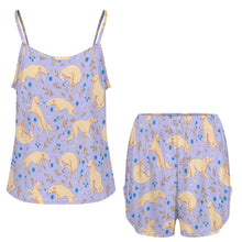 Load image into Gallery viewer, Flower Garden Borzoi Women's Cami and Shorts Pajama Set-18