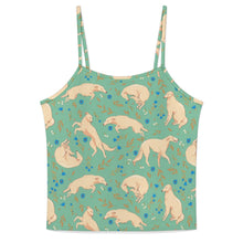 Load image into Gallery viewer, Flower Garden Borzoi Women's Cami and Shorts Pajama Set-5