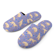 Load image into Gallery viewer, Flower Garden Borzoi Women's Cotton Mop Slippers-31