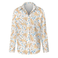 Load image into Gallery viewer, Flower Garden Borzoi Women's Shirt-Apparel-Apparel,Borzoi,Dog Mom Gifts,Shirt-1