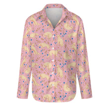 Load image into Gallery viewer, Flower Garden Borzoi Women's Shirt-Apparel-Apparel,Borzoi,Dog Mom Gifts,Shirt-4