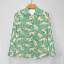 Load image into Gallery viewer, Flower Garden Borzoi Women's Shirt-Apparel-Apparel,Borzoi,Dog Mom Gifts,Shirt-19