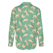 Load image into Gallery viewer, Flower Garden Borzoi Women's Shirt-Apparel-Apparel,Borzoi,Dog Mom Gifts,Shirt-14