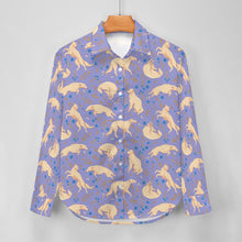 Load image into Gallery viewer, Flower Garden Borzoi Women's Shirt-Apparel-Apparel,Borzoi,Dog Mom Gifts,Shirt-24