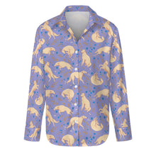 Load image into Gallery viewer, Flower Garden Borzoi Women's Shirt-Apparel-Apparel,Borzoi,Dog Mom Gifts,Shirt-12