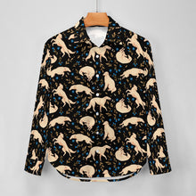 Load image into Gallery viewer, Flower Garden Borzoi Women's Shirt-Apparel-Apparel,Borzoi,Dog Mom Gifts,Shirt-28