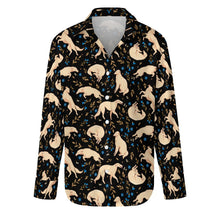 Load image into Gallery viewer, Flower Garden Borzoi Women's Shirt-Apparel-Apparel,Borzoi,Dog Mom Gifts,Shirt-27