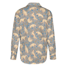 Load image into Gallery viewer, Flower Garden Borzoi Women's Shirt-Apparel-Apparel,Borzoi,Dog Mom Gifts,Shirt-23